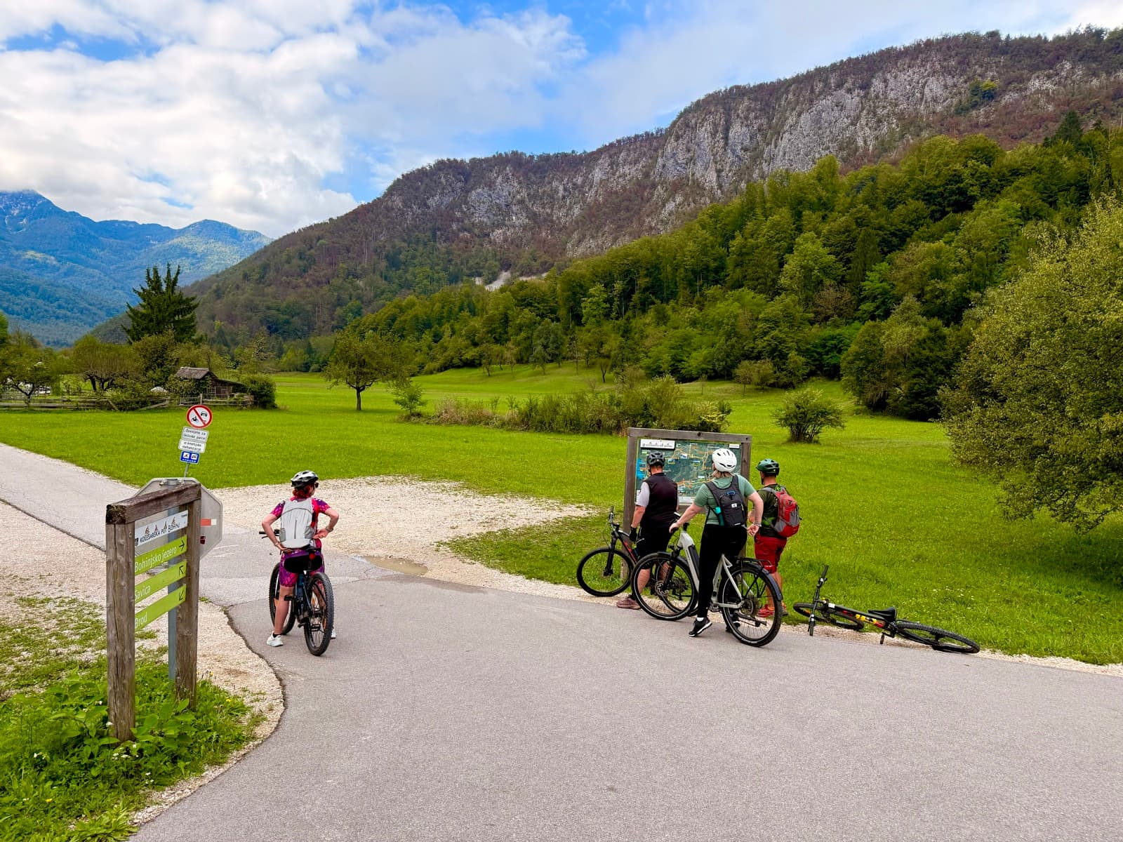 Cycling through the Bohinj landscape